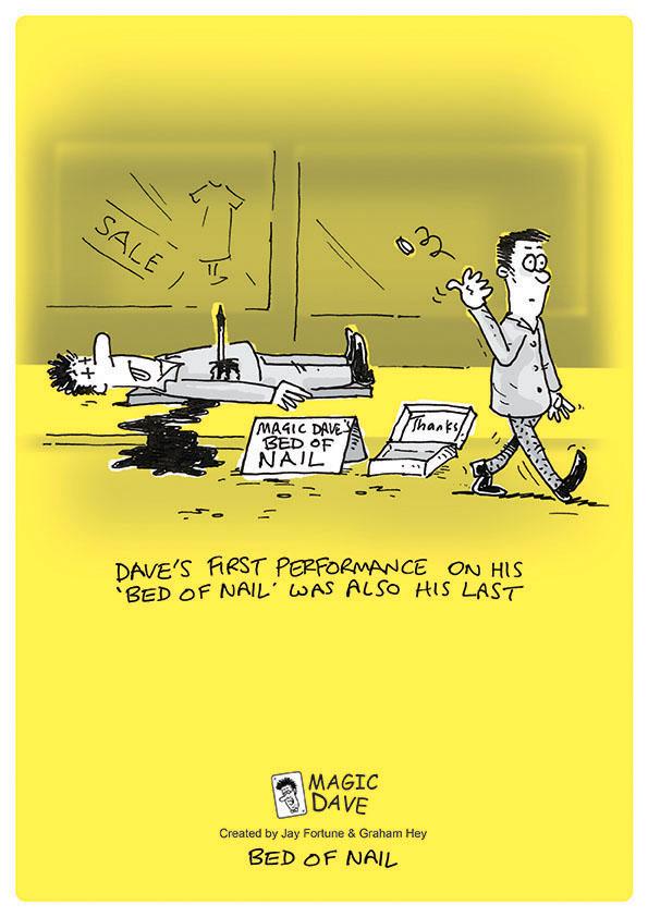 Magic Dave - Original Cartoon Comedy Print