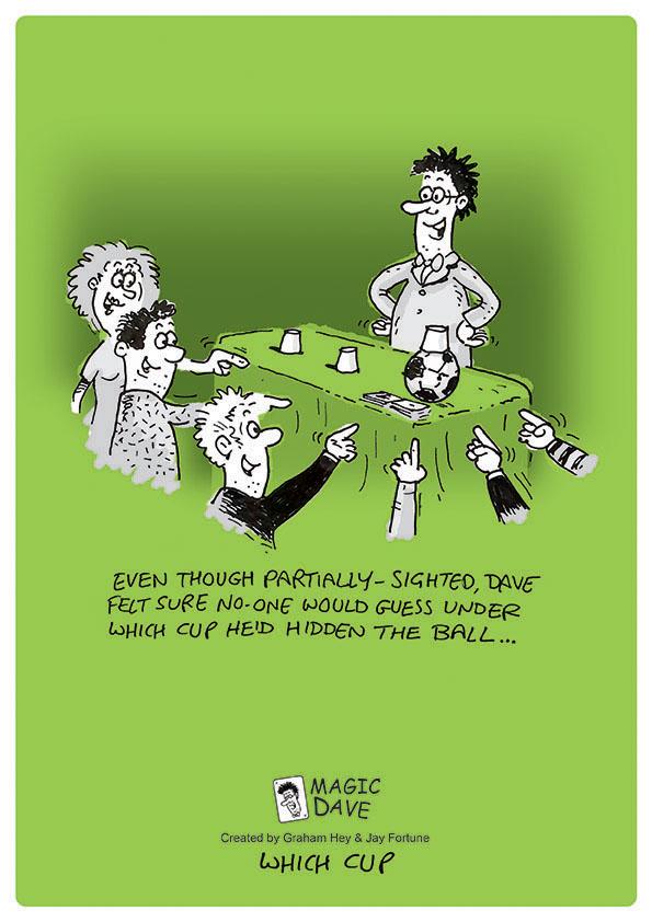 'Which Cup' - Magic Dave Original Cartoon